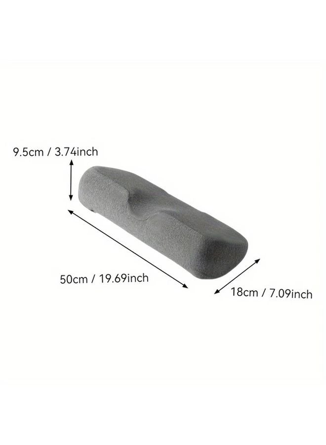 Gray Memory Foam Cervical Pillow Ergonomic Neck Support For Sleep Office And Travel - Image 5